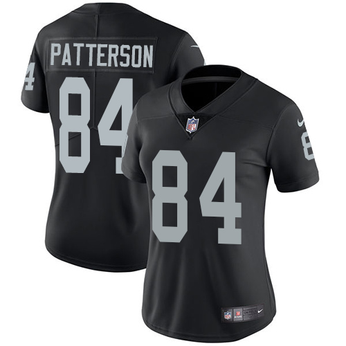 Nike Raiders #84 Cordarrelle Patterson Black Team Color Women's Stitched NFL Vapor Untouchable Limited Jersey